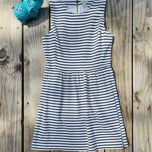 J. Crew Striped Sleeveless Mini Dress